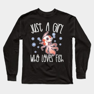 Just A Girl Who Loves Fish Gift product Long Sleeve T-Shirt